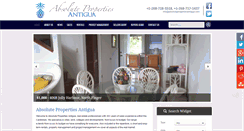 Desktop Screenshot of absolutepropertiesantigua.com